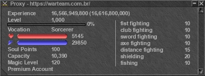 Signature for player Proxy